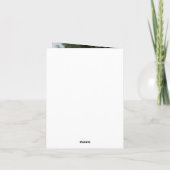 Rustieke Houten Diamanten Laurier 70ste Verjaardag Bedankkaart (Achterkant)