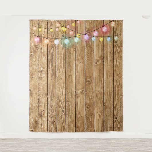 Rustieke houten fotobackdrop-tapijt wandkleed (Voorkant)