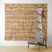 Rustieke houten fotobackdrop-tapijt wandkleed (In Situ (horizontaal))