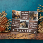 Rustieke houten fotocollage aandenken huisdier her fotoplaat (Zijkant)