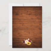 Rustieke Houten Gemengde Bloem Pot Lichtsnoeren Br Kaart (Achterkant)