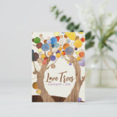 Rustieke Houten Graan Bomen Business Briefkaart (Staand voorkant)