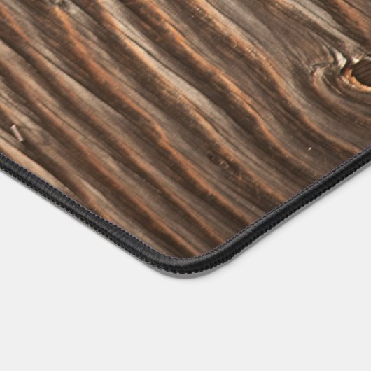 Rustieke Houten Graan Foto Afbeelding Monogram Cus Bureaumat (Hoek)