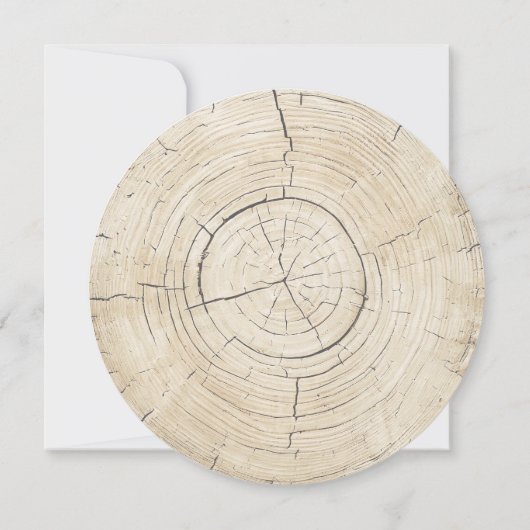 Rustieke Houten Graan Land Bruiloft Save The Date (Achterkant)