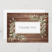 Rustieke Houten Groenelementen Bedankt (Voorkant / Achterkant)