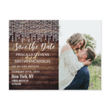Rustieke Houten Hangende Diamant Lichten Save the