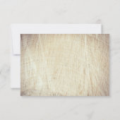 Rustieke Houten Hart Boom Bruiloft RSVP Kaarten (Achterkant)