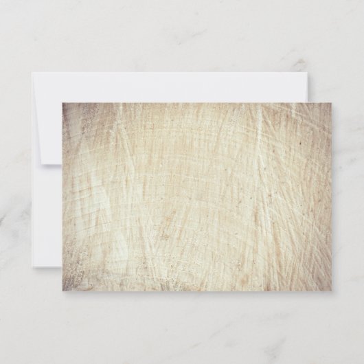 Rustieke Houten Hart Boom Bruiloft RSVP Kaarten (Achterkant)