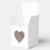 Rustieke houten hart bruiloft gunst doos bedankdoosjes (Geopend)