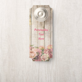 Rustieke houten hek Flower Garden Room Deurhanger
