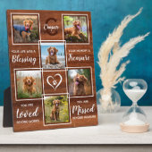 Rustieke Houten Huisdierherdenking Unieke Fotocoll Fotoplaat (Zijkant)