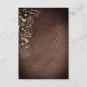 Rustieke Houten Huwelijksdetails QR Code Informatiekaartje (Achterkant)