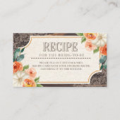 Rustieke Houten Kant Herfst Recept behuizing Kaart (Voorkant)