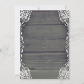 Rustieke Houten Kant Mason Jar Lights Engagement P Kaart (Achterkant)