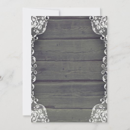 Rustieke Houten Kant Mason Jar Lights Verjaardagsf Kaart (Achterkant)