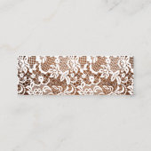 Rustieke Houten Kant Vrijgezellenfeest Registry En Mini Visitekaartje (Achterkant)