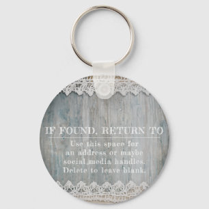 Rustieke houten kantmerk Business Logo QR Sleutelhanger