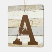 Rustieke houten keramische ornament letter (Links)