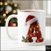 Rustieke Houten Kerst Letter A Sliert Lichtjes