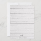 Rustieke houten kerstbomen String Lights Feestdagenkaart (Achterkant)