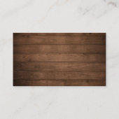 Rustieke Houten Koord Licht Huwelijk Website Detai Informatiekaartje (Achterkant)