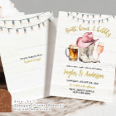 Rustieke houten laarzen, brouwsels en bubble paar  kaart