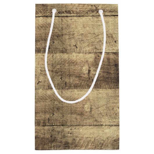 Rustieke houten land schuur boards Boerderij bruil Klein Cadeauzakje (Achterkant)