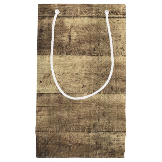 Rustieke houten land schuur boards Boerderij bruil Klein Cadeauzakje (Voorkant)