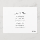 Rustieke Houten Landelijke Save the Date Briefkaart (Achterkant)