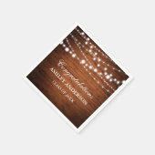 Rustieke Houten Lichten Graduation Party Servetten (Hoek)