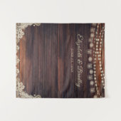 Rustieke houten lichten metselstenen pot huwelijks wandkleed (Voorkant (horizontaal))