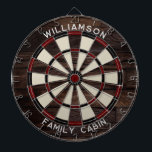 Rustieke Houten Look Typografie Familie Spelletjes Dartbord<br><div class="desc">Verhoog uw game-avonden met onze aangepaste familie houten effect dartbord, ontworpen om een persoonlijke touch aan uw huis te brengen. Met dit unieke dartbord kunt u met trots uw familienaam en locatie weergeven, waardoor het niet alleen een spel is, maar ook een gekoesterd familie-erfstuk. Ideaal voor bijeenkomsten, achtertuinfeesten of gewoon...</div>
