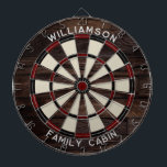 Rustieke Houten Look Typografie Familie Spelletjes Dartbord<br><div class="desc">Verhoog uw game-avonden met onze aangepaste familie houten effect dartbord, ontworpen om een persoonlijke touch aan uw huis te brengen. Met dit unieke dartbord kunt u met trots uw familienaam en locatie weergeven, waardoor het niet alleen een spel is, maar ook een gekoesterd familie-erfstuk. Ideaal voor bijeenkomsten, achtertuinfeesten of gewoon...</div>