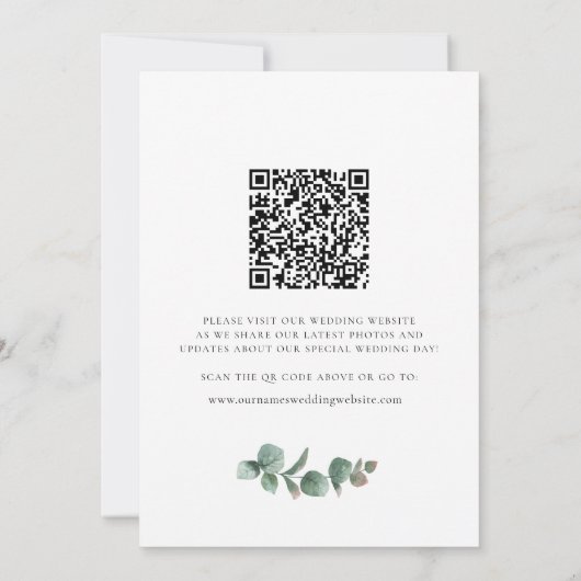 Rustieke houten look Zonnebloem groen Save The Date (Achterkant)