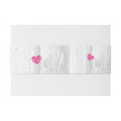 Rustieke houten metselaar bruiloft envelop buik ba uitnodigingen wikkel (Achterkant Voorbeeld)