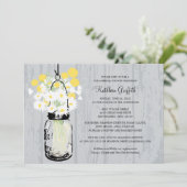 Rustieke houten metselaar Wildbloemen Kaart (Staand voorkant)