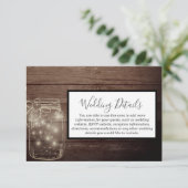 Rustieke Houten Metselaars Pot Landelijke Ontvangs Kaart (Staand voorkant)