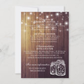 Rustieke Houten Metselaarslamp Slingerlampjes Trou Kaart (Voorkant)