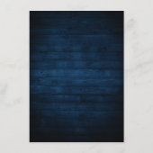 Rustieke houten navyblauw roze geometrische detail informatiekaartje (Achterkant)