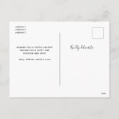 Rustieke Houten Pijnboom Fotocollage Kerstmis Feestdagenkaart (Achterkant)