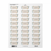 Rustieke houten plak eucalyptus aangepaste trouw etiket (Full Sheet)
