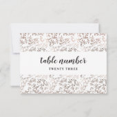 Rustieke houten plak koper bruiloft tafel nummers kaart (Achterkant)