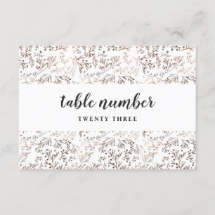 Rustieke houten plak koper bruiloft tafel nummers kaart