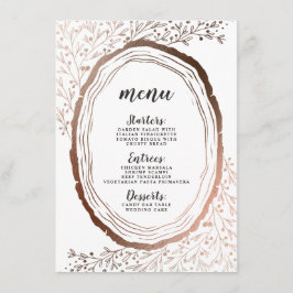Rustieke houten plak koperen Folie herfst Herfst d Menu