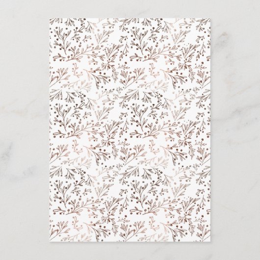 Rustieke houten plak koperen Folie herfst Herfst d Menu (Achterkant)