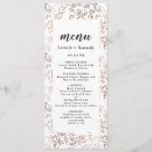 Rustieke houten plak koperen Folie herfst Herfst d Menu (Voorkant)