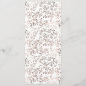 Rustieke houten plak koperen Folie herfst Herfst d Menu (Achterkant)