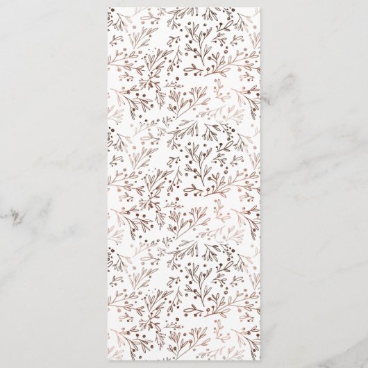 Rustieke houten plak koperen Folie herfst Herfst d Menu (Achterkant)