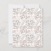 Rustieke houten plak koperen Folie verlovingsfeest Kaart (Achterkant)