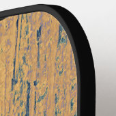 Rustieke houten plank Modern Monogram Pickleball Paddle (Links Detail)